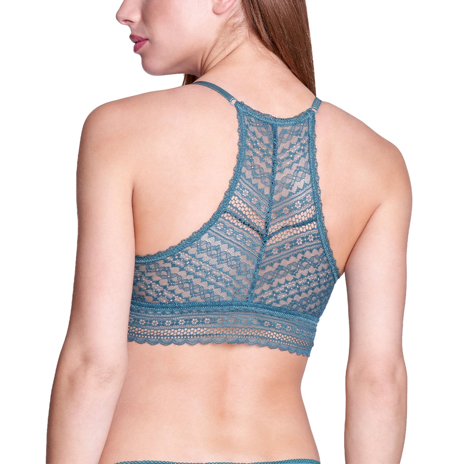 Sostén Bralette Encaje Broche Delantero 3861