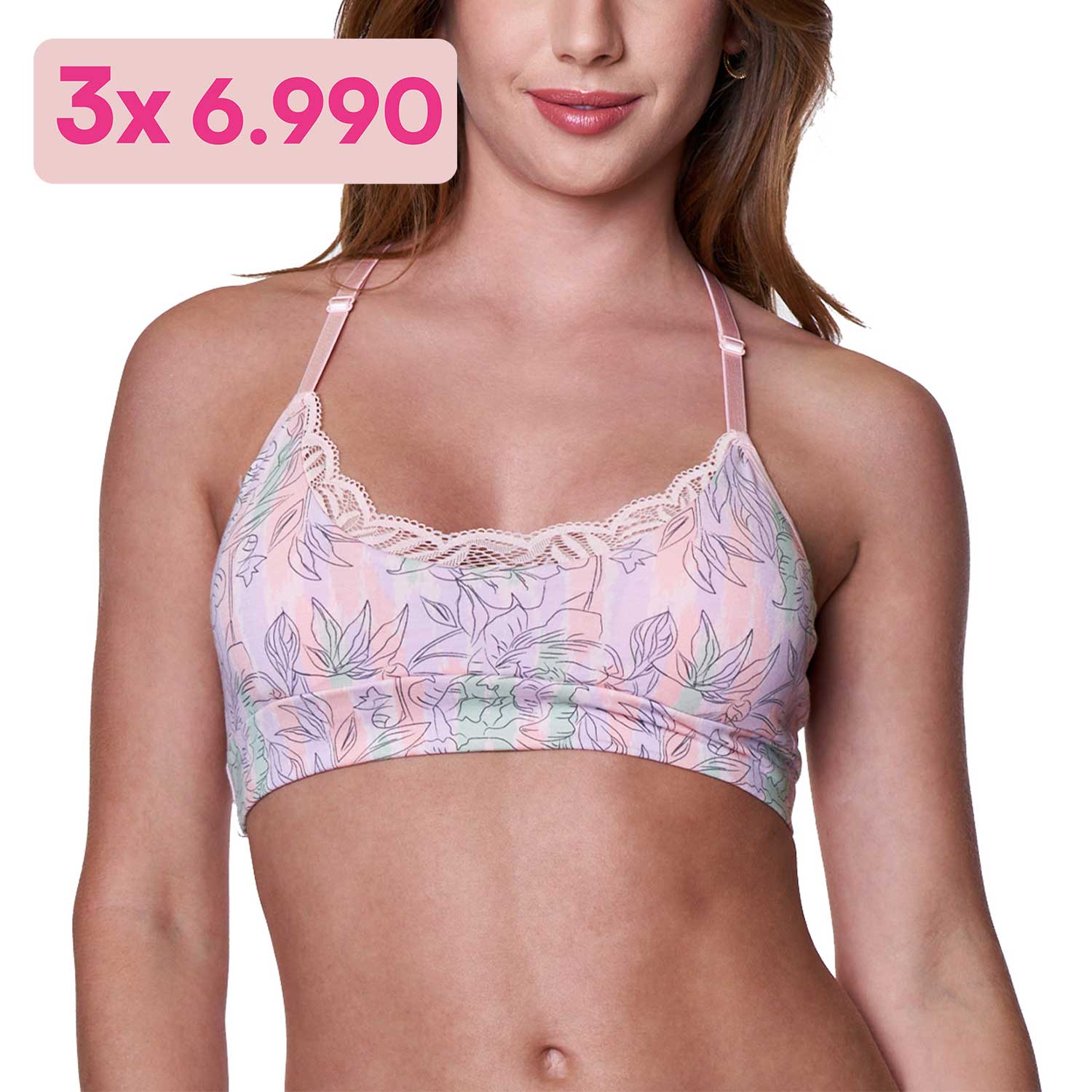 Sostén Top Algodón Lycra Mujer 30025