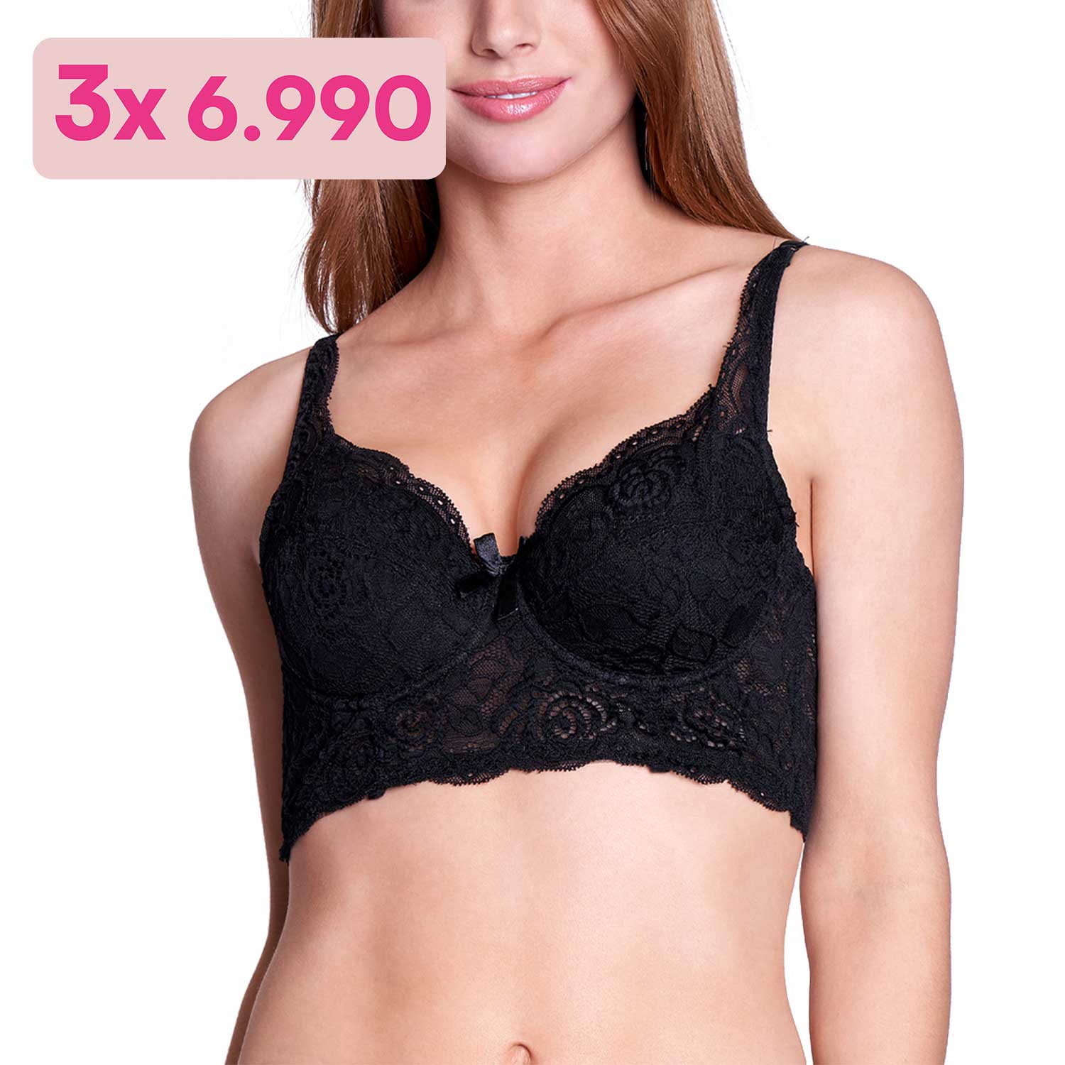 Sostén Bustier Encaje 3896