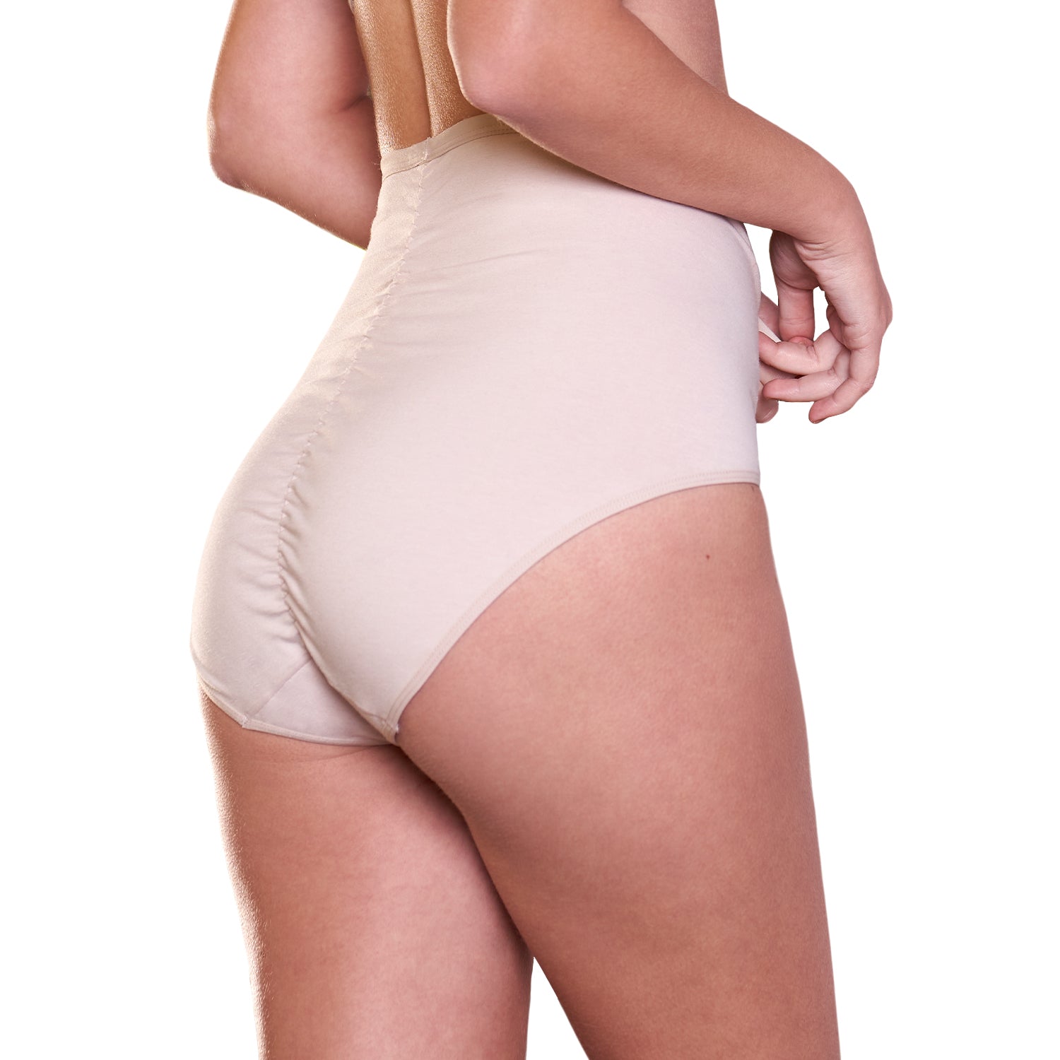 Calzón Alto Algodón Encaje 20415