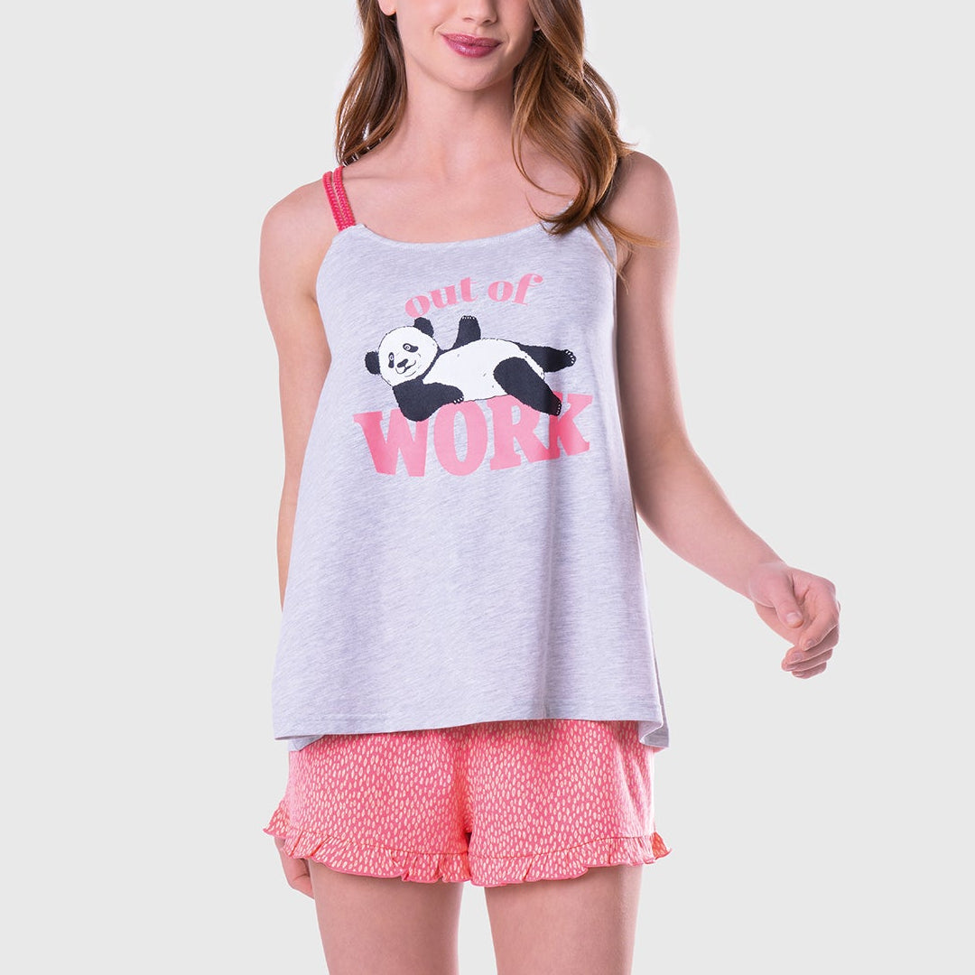 Pijama Corto Mujer 8696