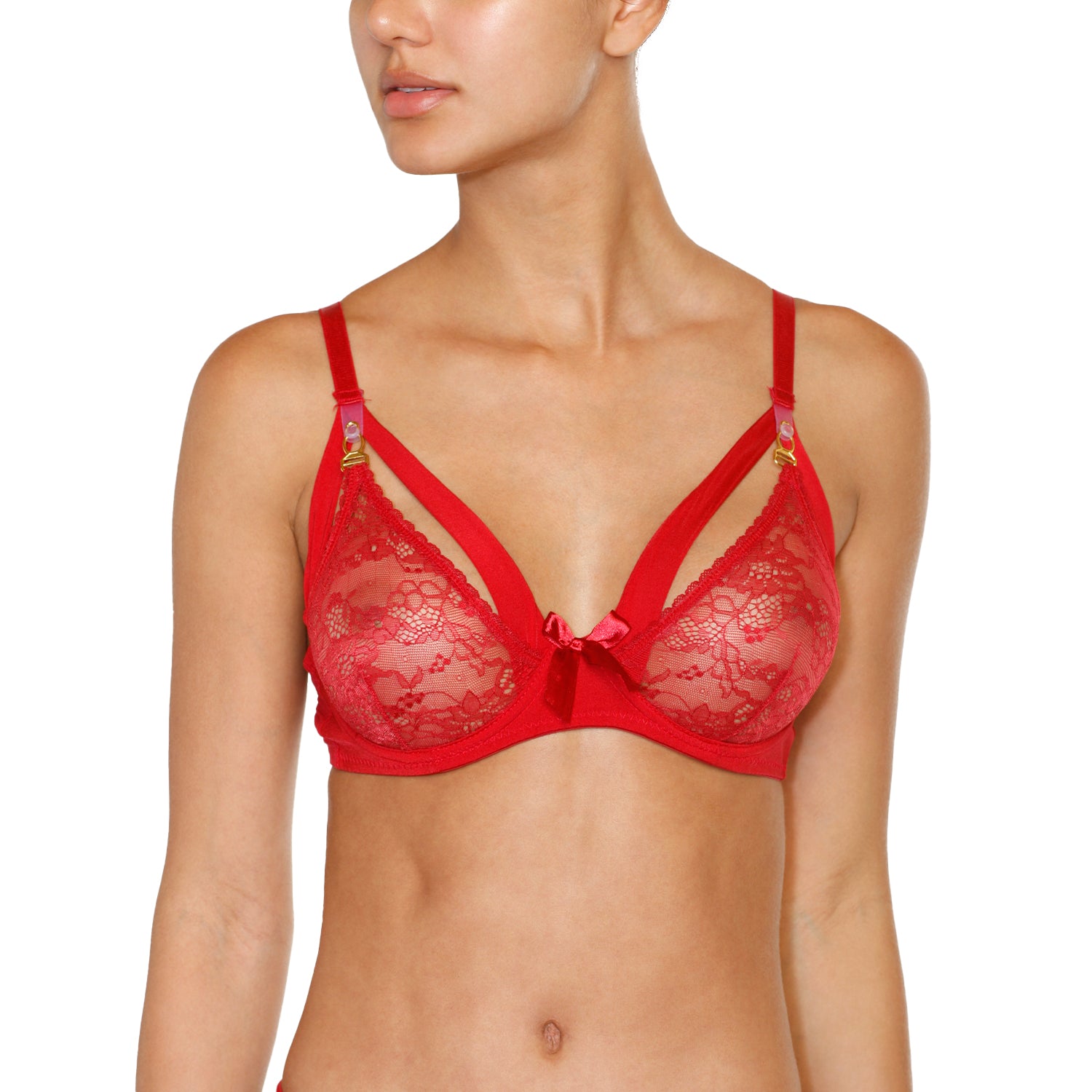 Sostén Encaje Broche En Copa 3739