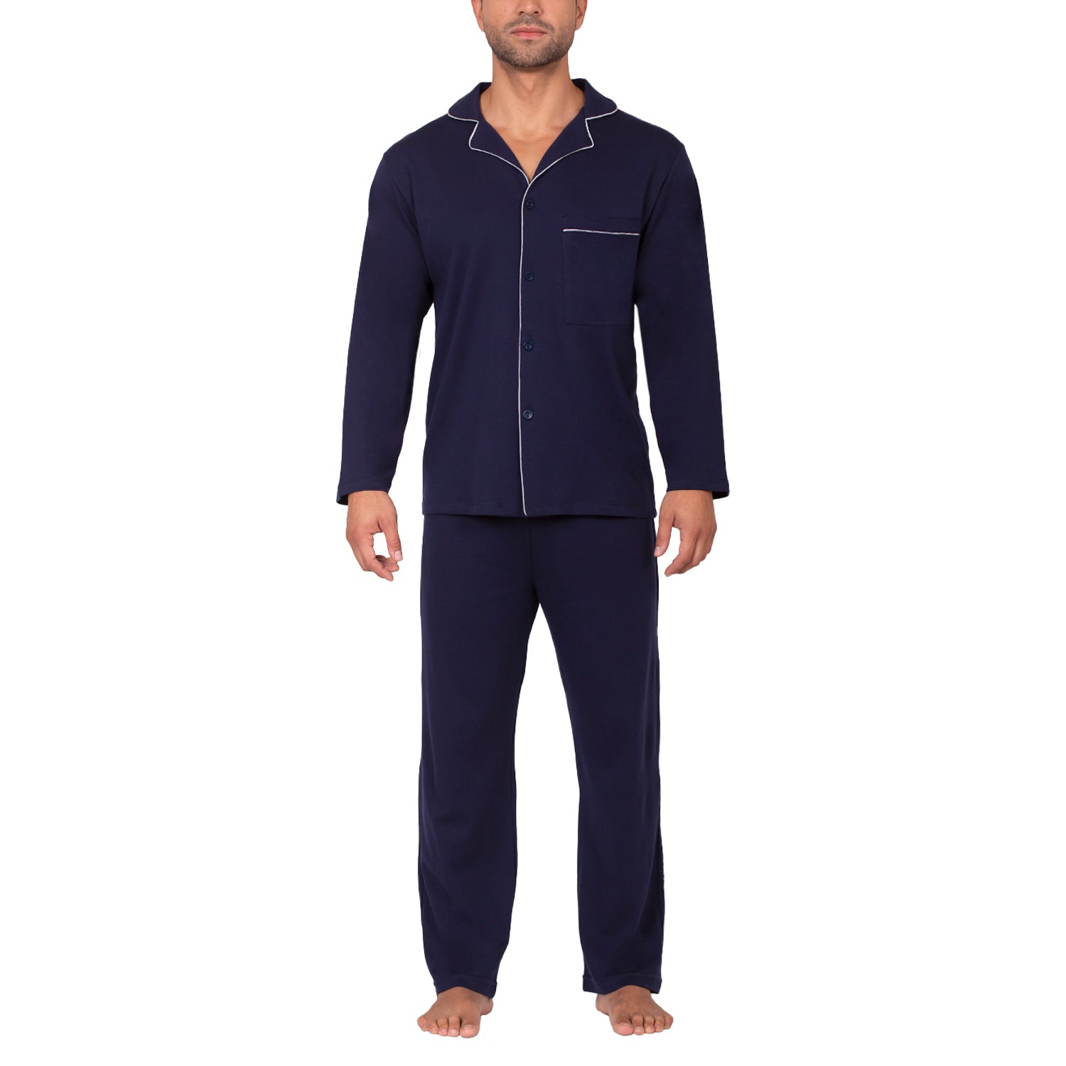 Pijama Botones Hombre 9222