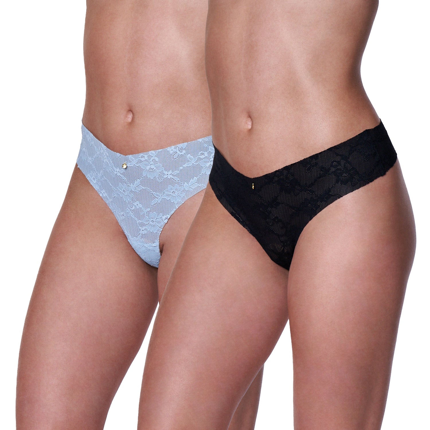 Pack 2 Calzones Bikini Encaje 20577