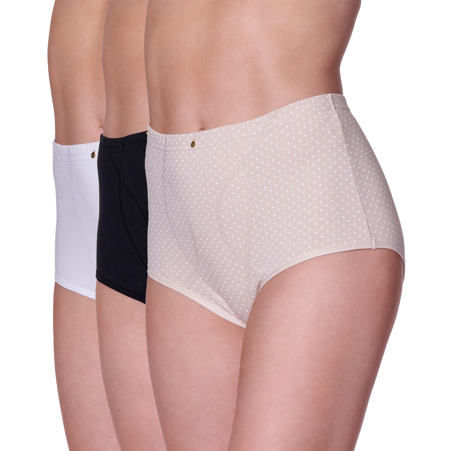 Pack 3 Calzones Tiro Alto Refuerzo Abdominal 20489