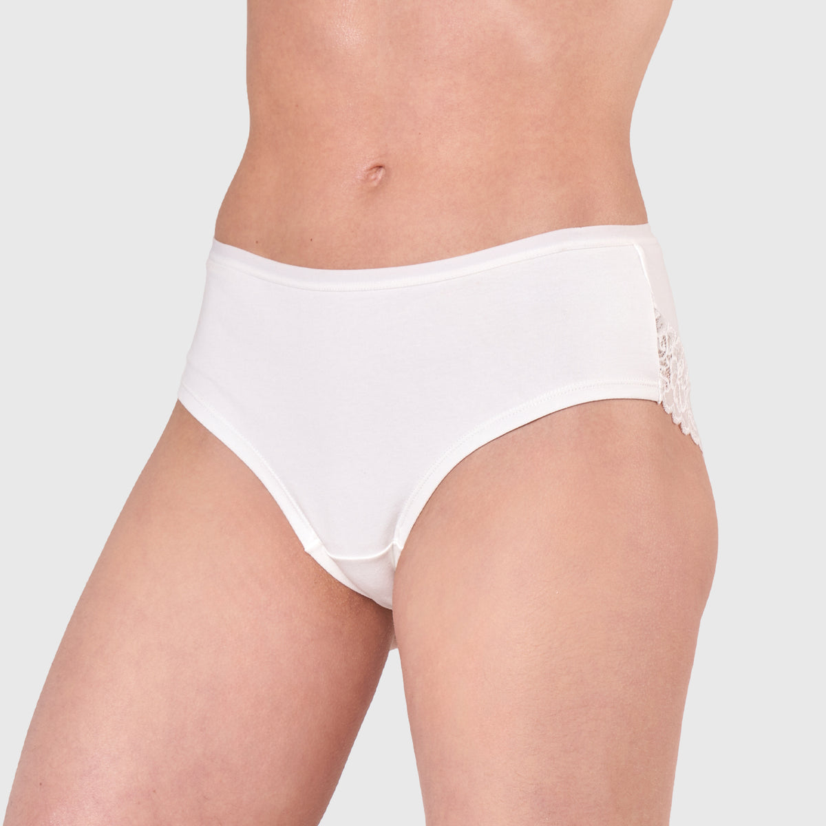 BI-PACK BOYSHORT COTTON LYCRA/LACE 20585
