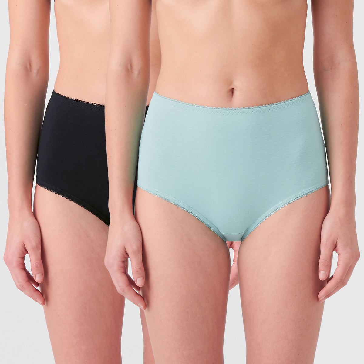 Pack 2 Calzones Midi Algodon Lycra 20593