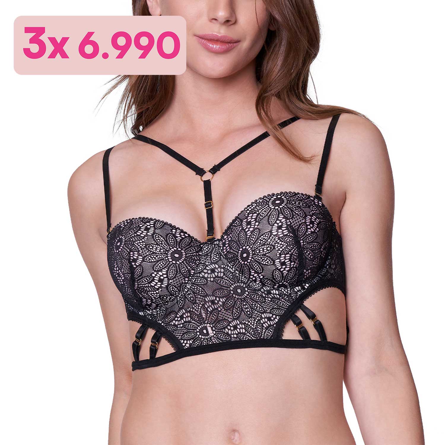 Sosten Bustier Encaje 3920