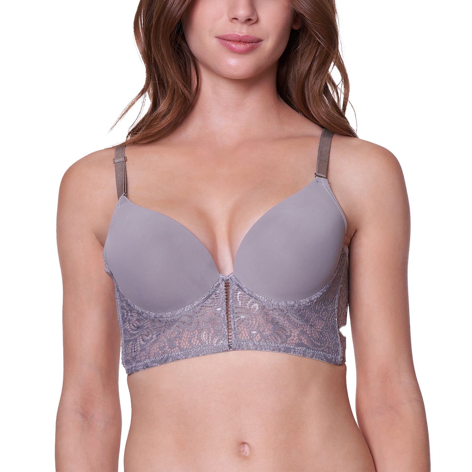 Sostén Bustier Encaje Push Up 3902