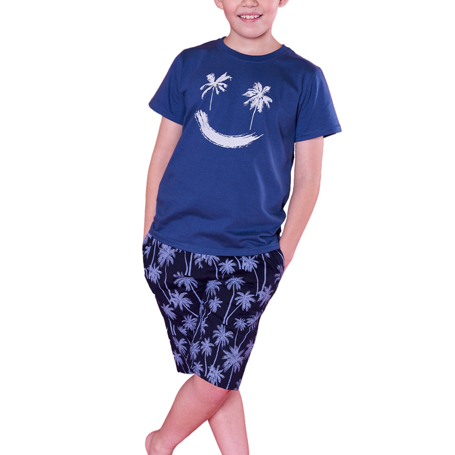 Pijama bermuda niño Cotton 7319