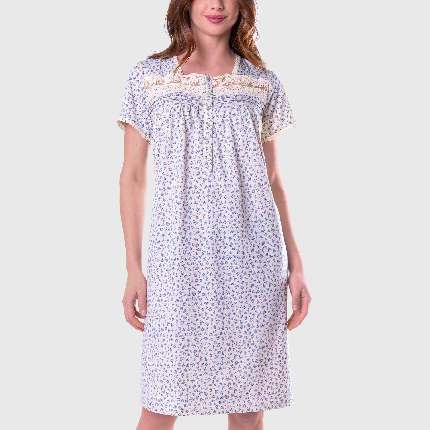 Camisola larga manga corta Mujer 8691