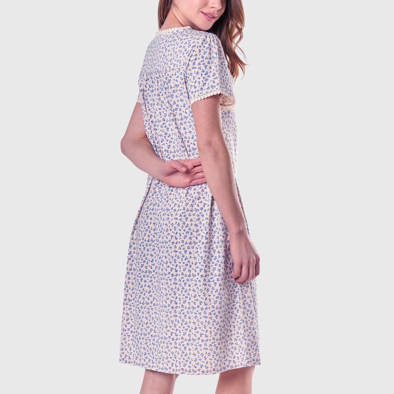 Camisola larga manga corta Mujer 8691