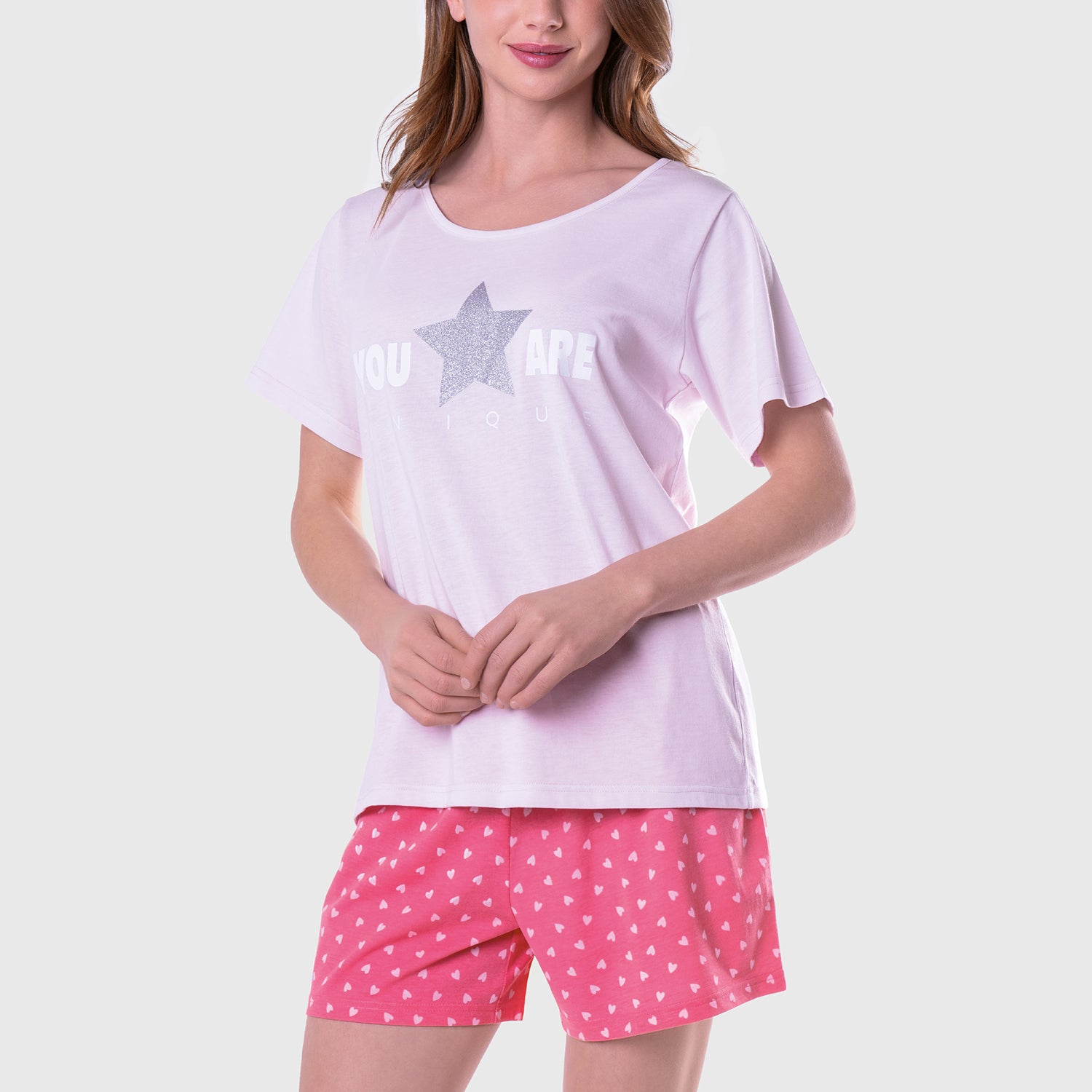 Pijama Corto Mujer 8694