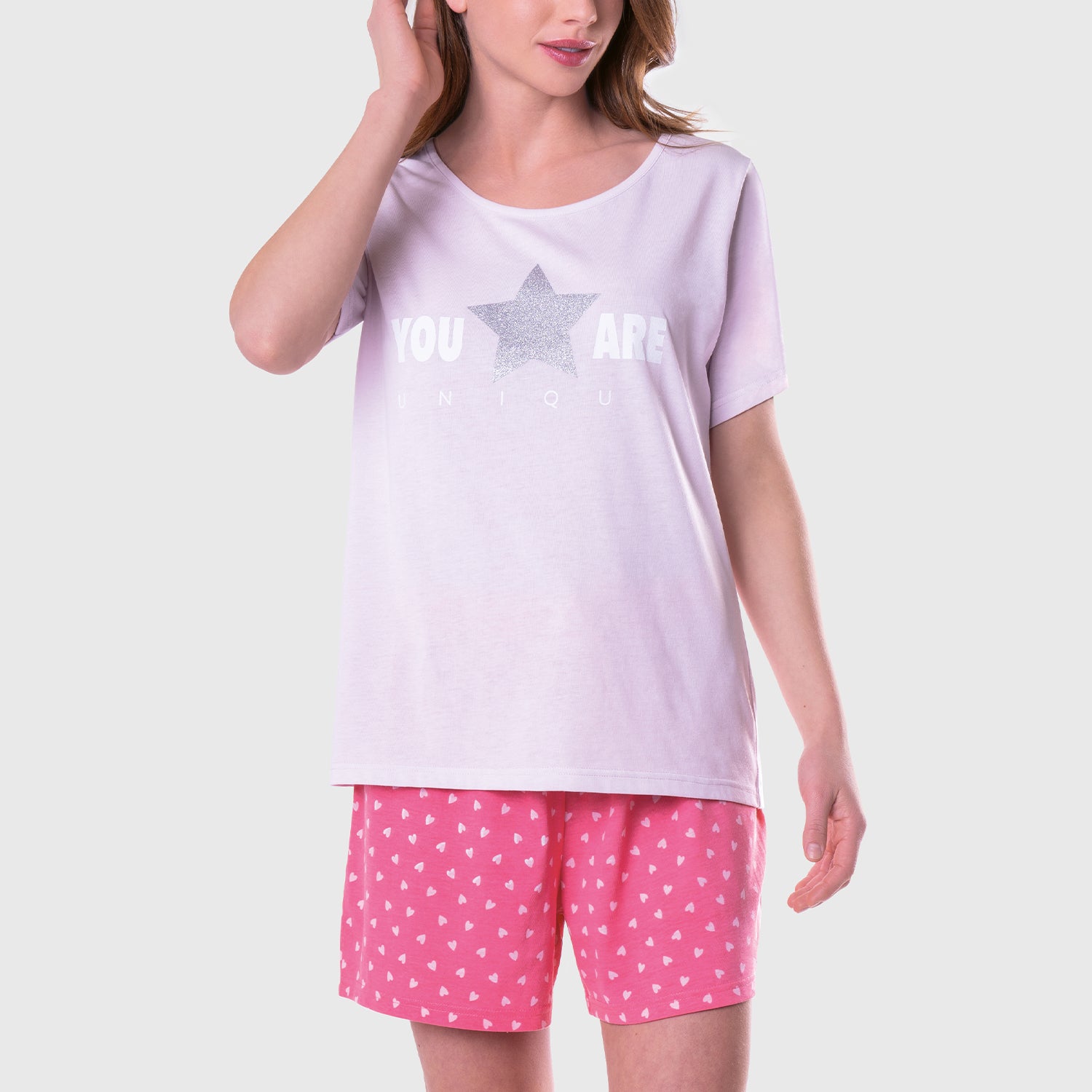 Pijama Corto Mujer 8694