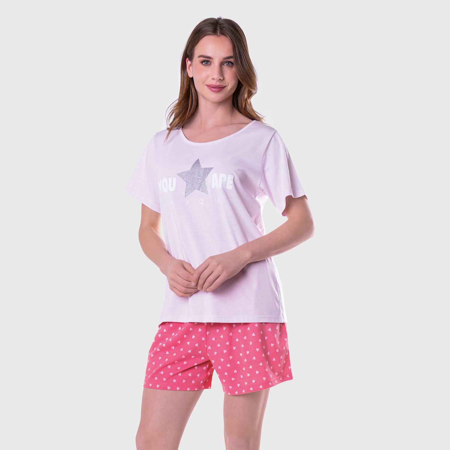 Pijama Corto Mujer 8694