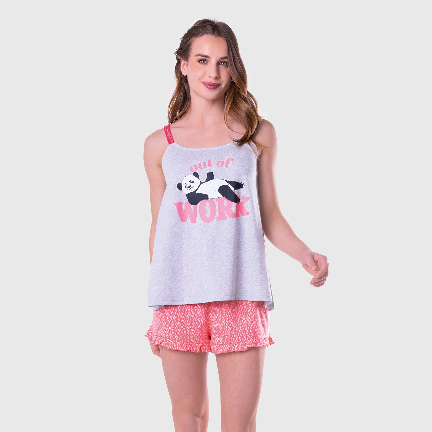 Pijama Corto Mujer 8696