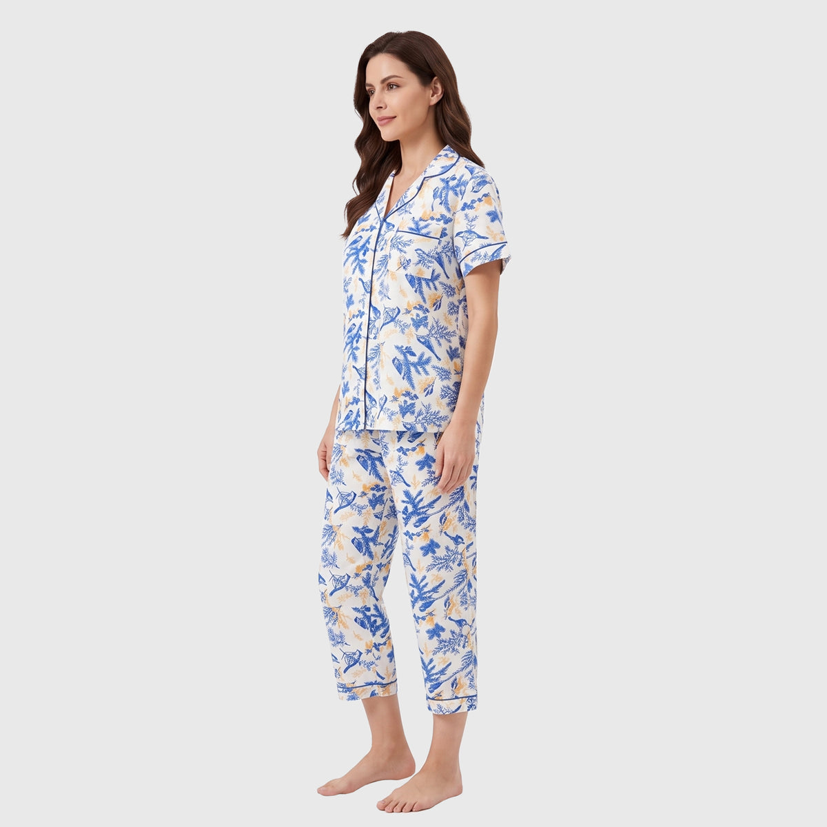 PIJAMA CAMISERO MUJER NATURE