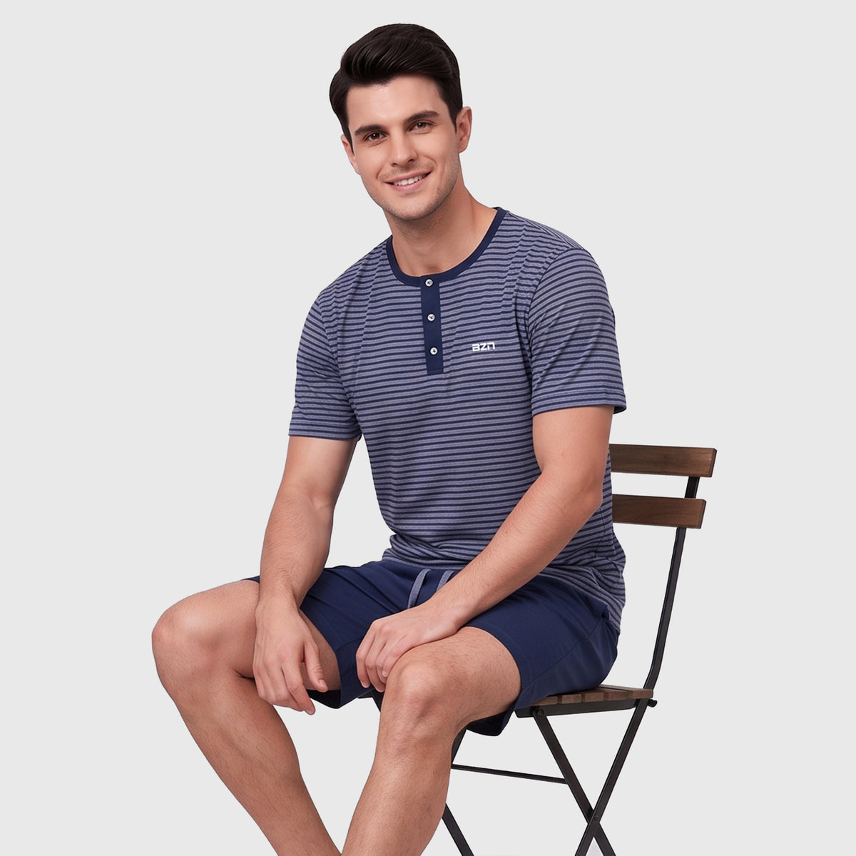 PIJAMA HOMBRE BOTONES 9237