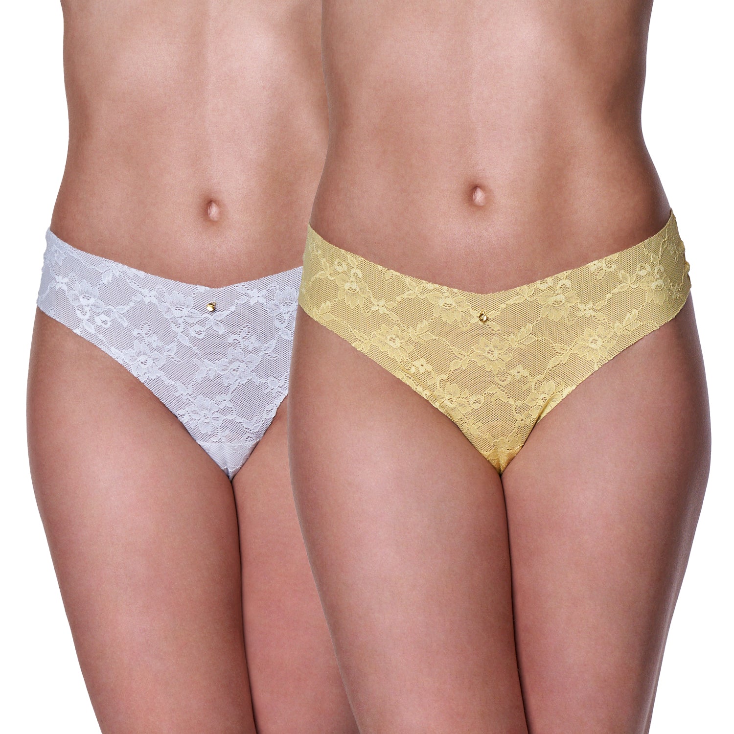 Pack 2 Calzones Bikini Encaje 20577