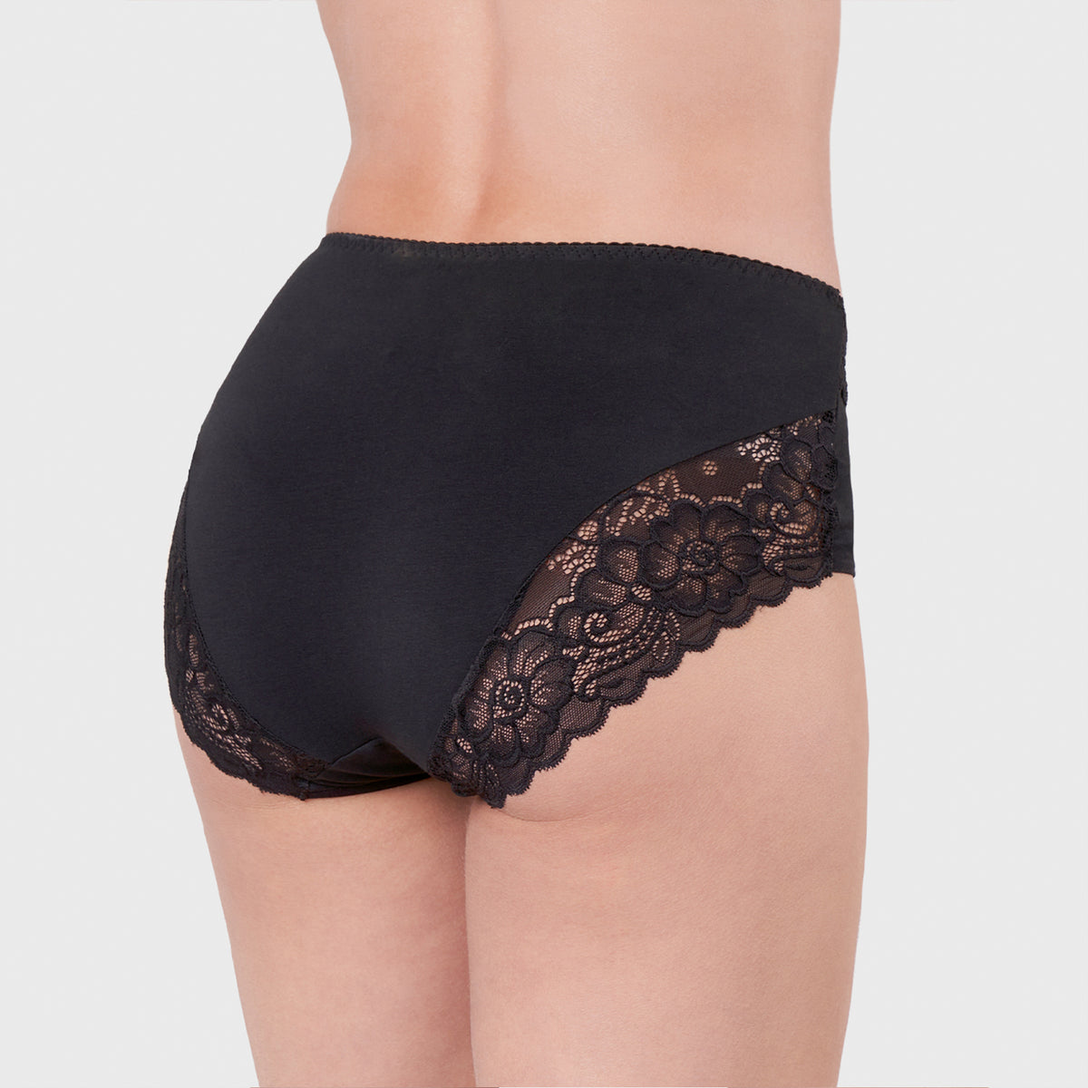 BI-PACK MIDI COTTON LYCRA/LACE 20587
