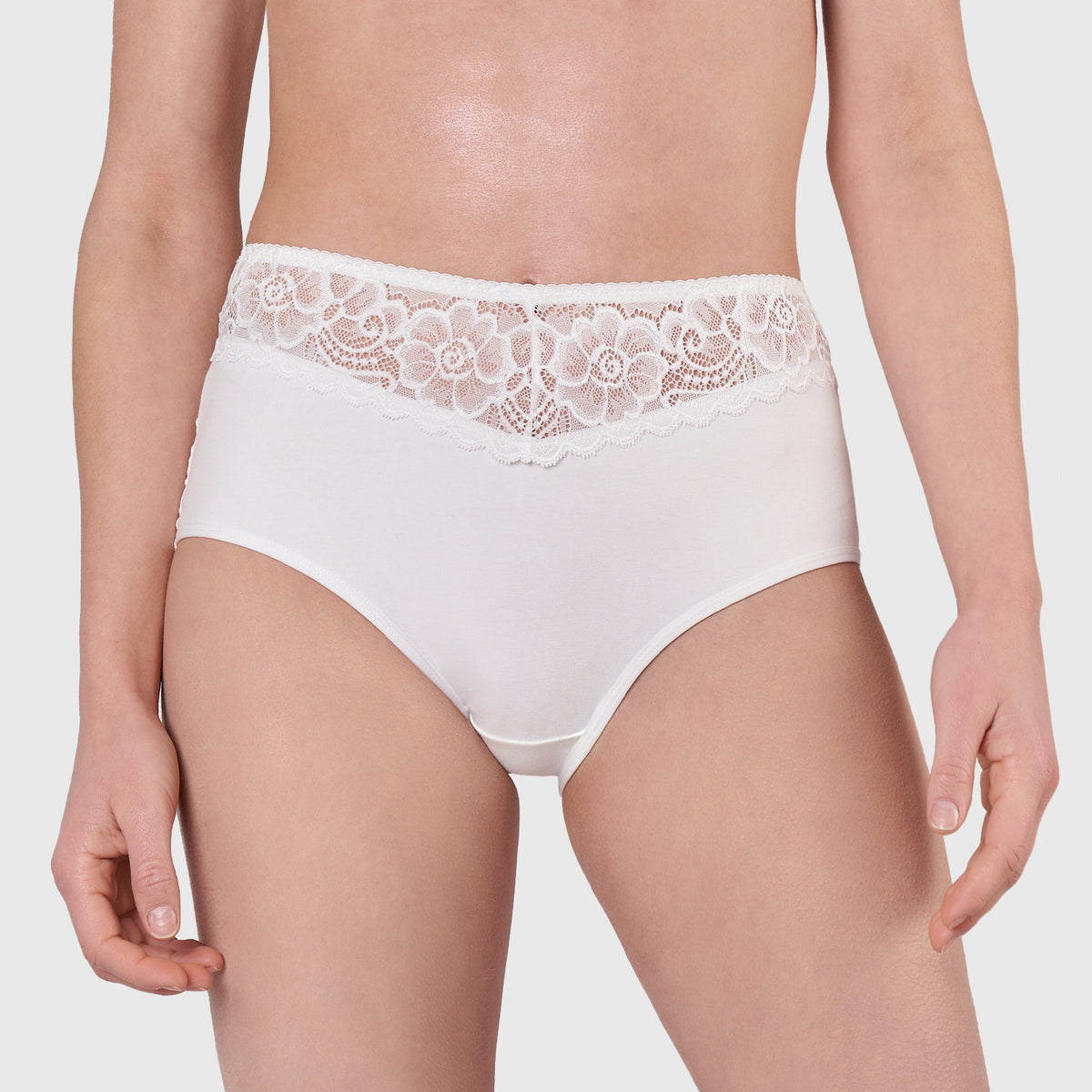 BI-PACK MIDI COTTON LYCRA/LACE 20588