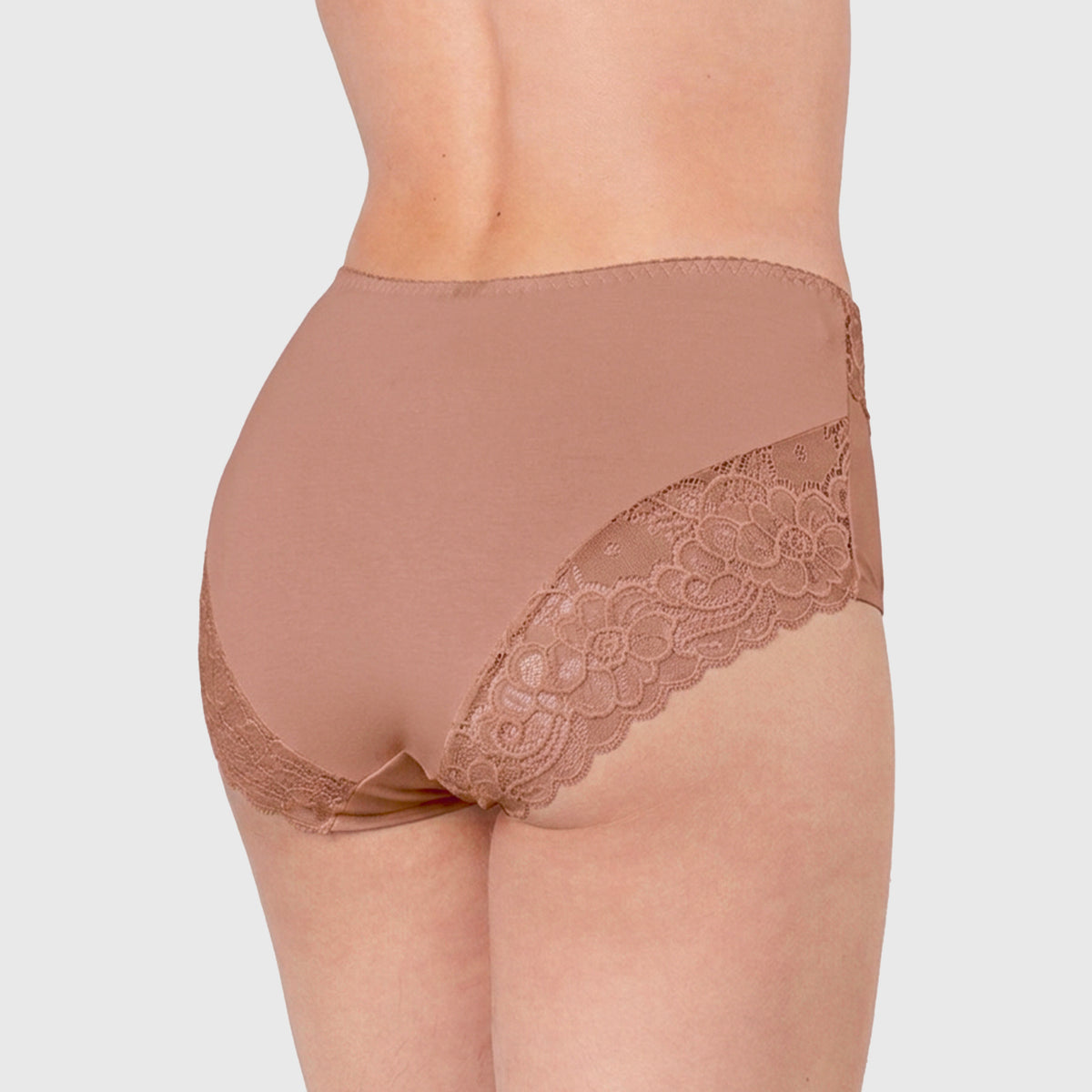 BI-PACK MIDI COTTON LYCRA/LACE 20588